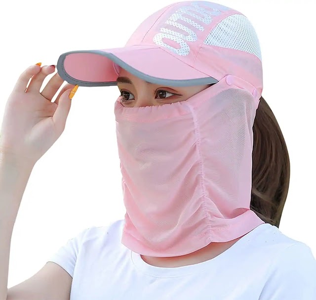 Summer Sun Protection Women Cap Mask
