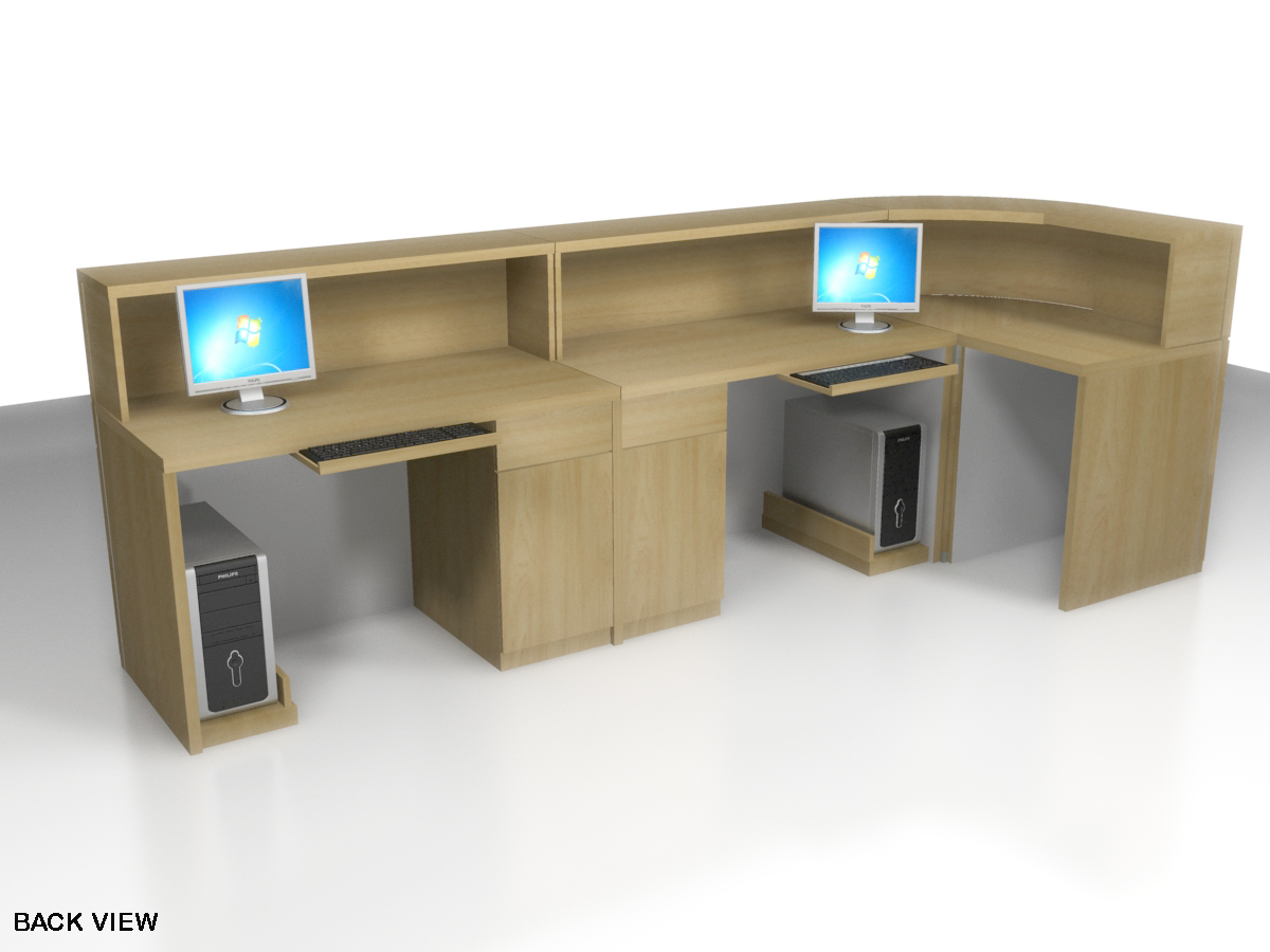 OFFICE FRONT DESK and PARTITION Meja  Customer  Service  