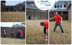 The Olympic Snow Games - interactive family game for the holidays, winter break, or the next time your family is "snowed in". This lil' family event will have you all laughing, cheering, and having "snow" much fun together!