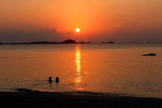 Sunset di Pantai Tanjung Tinggi