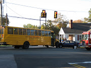 A Wake County school bus was hit by an auto on November 16, 2009, . (img )