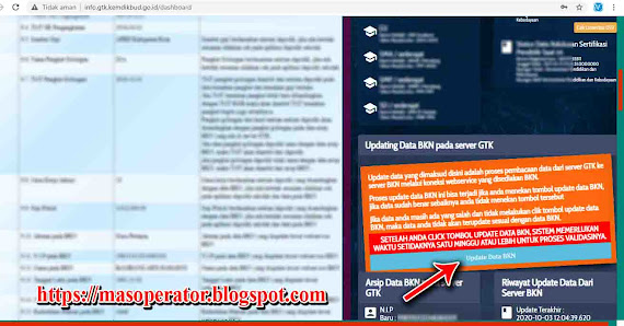 Update Data BKN Melalui Info GTK