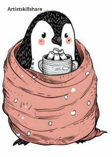 35 Adorable Penguin Doodles drawing ideas When You’re Bored