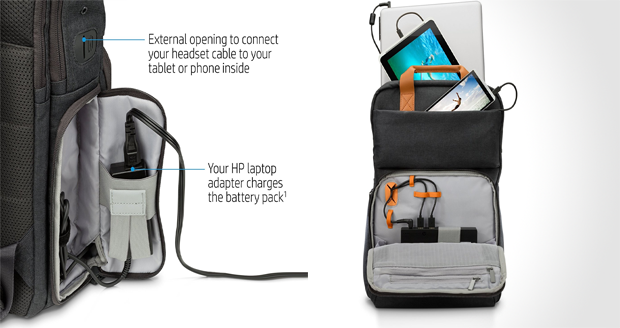 HP Laptop Powering Backpack