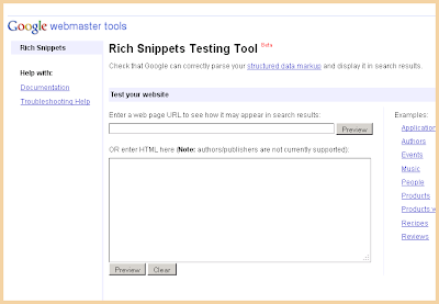 Google Snippet Testing Tool