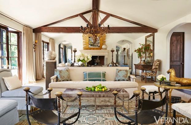 large traditional family room layout