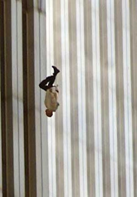 Man Falling off World Trade Center Tower September 11 Terror Attacks