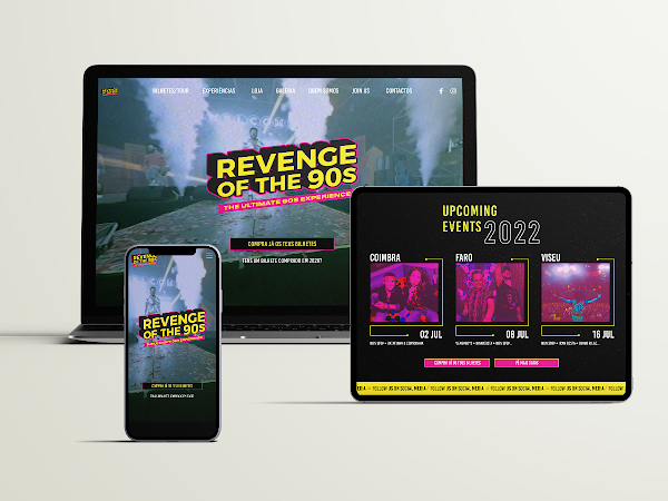 Agência Criativa António responsável pelo novo website da Revenge of the 90s
