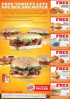 Free Printable Burger King Coupons