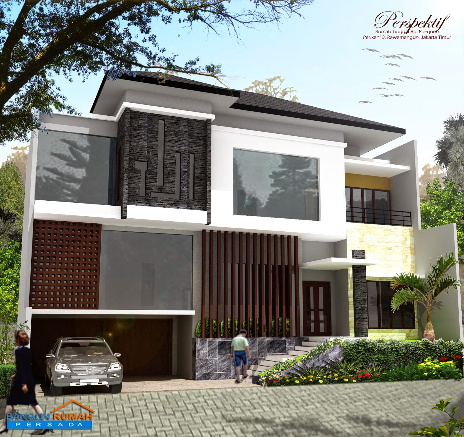 Desain Rumah Minimalis 2 Lantai Luas Tanah 300m2 Desain Rumah