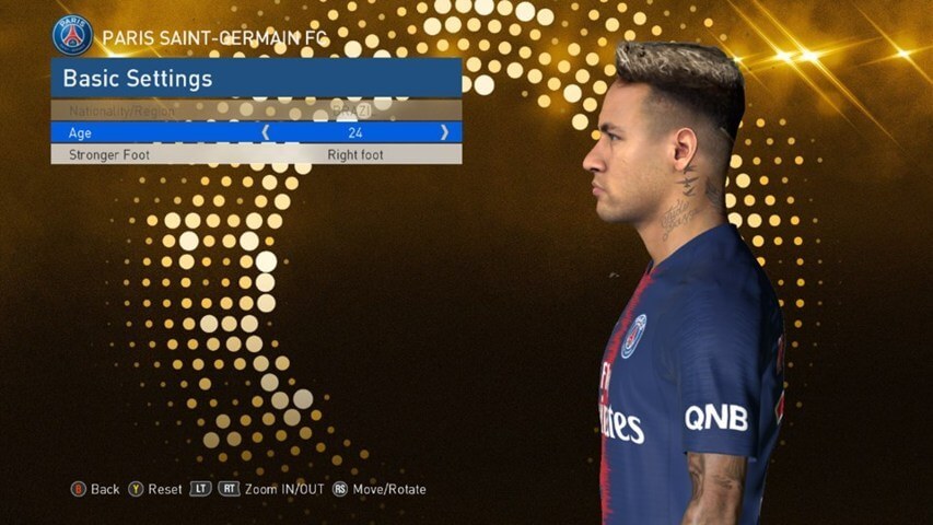 Neymar Face with New Hairstyle V.10 - PES 2017 - PATCH PES 