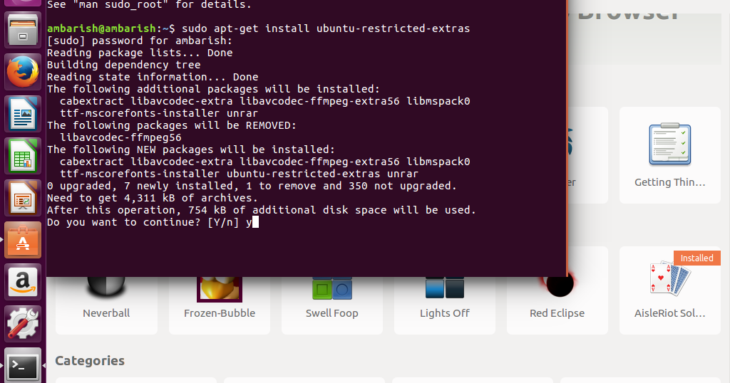 How to install Ubuntu restricted extras in 16.04 LTS ~ BE ...
