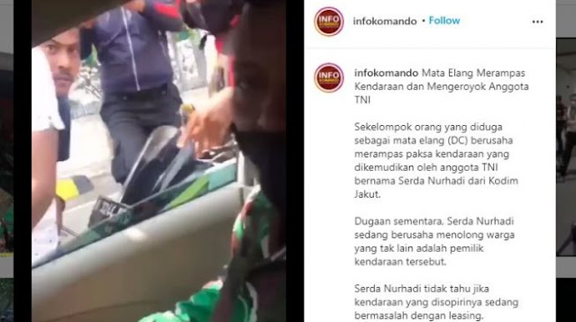 8 Bulan Nunggak Cicilan, Ini Alasan Debt Collector Kroyok Anggota TNI