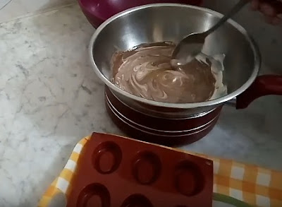 حلوة الشوكولاتة الرخامية بدون فرن