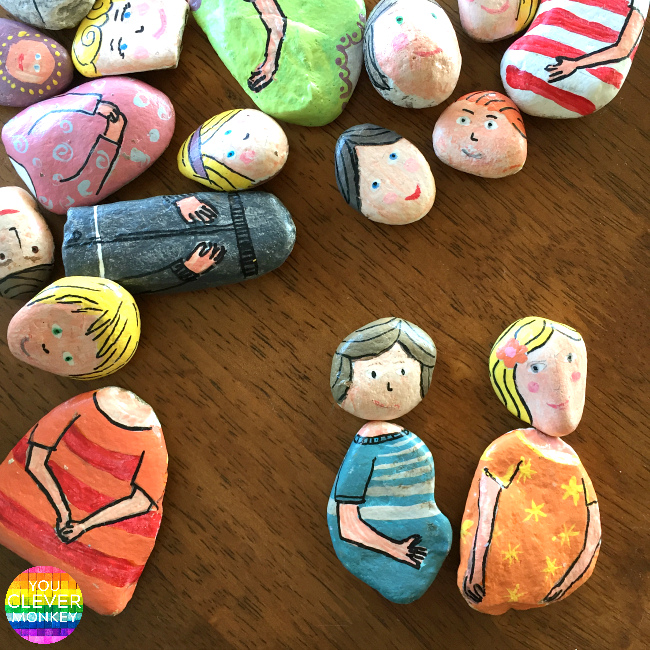 DIY Mix and Match Rock Craft People to Make and Play With | you clever monkey