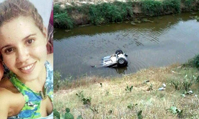 Mulher morre em Porto da Folha após carro capotar e cair em Rio 
