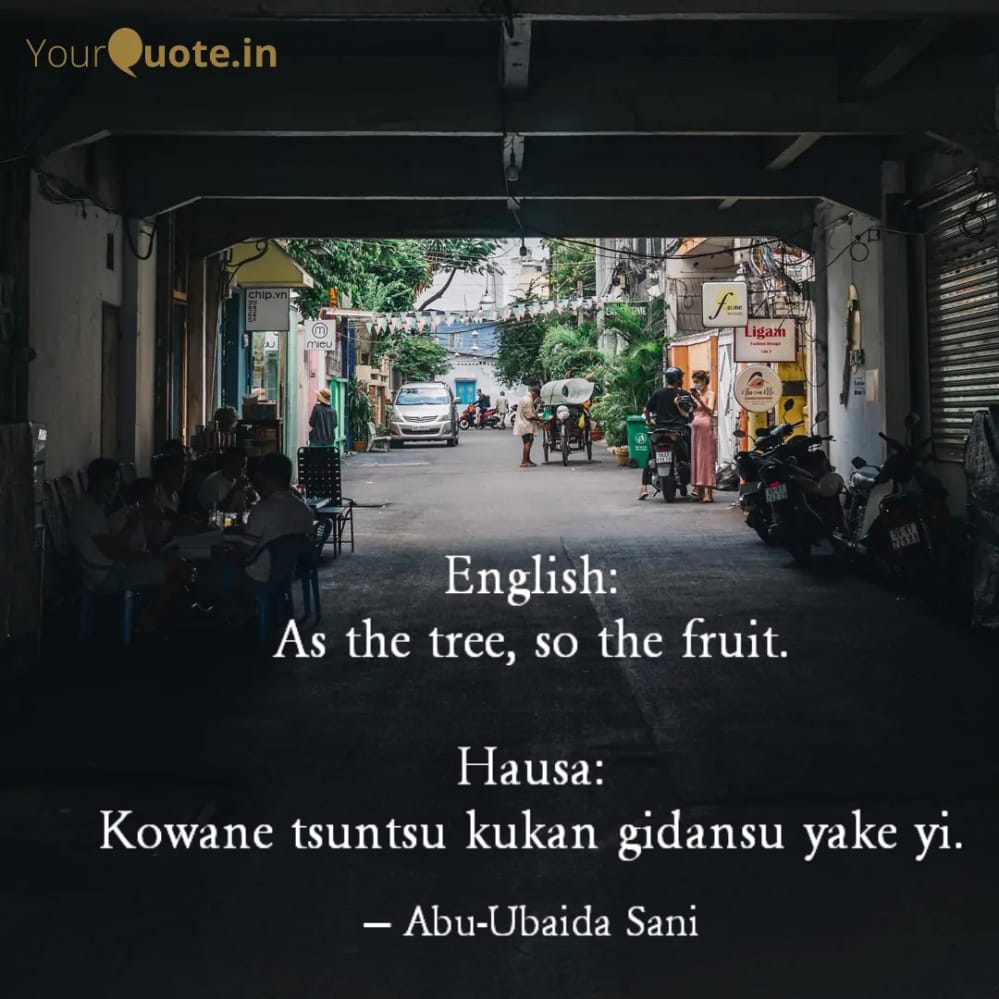 English and Hausa Proverbs (Karin Maganganun Inglishi da Hausa)