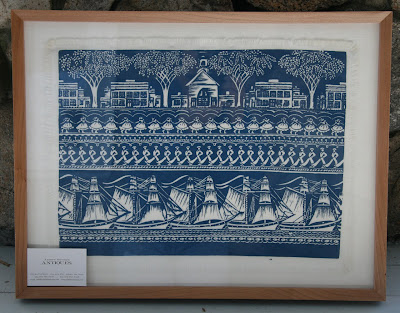 This is an original block print from the Folly Cove Designers, 