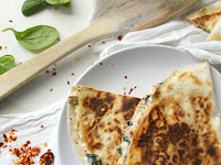 VEGAN SPINACH ARTICHOKE QUESADILLAS