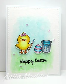 Sunny Studio Stamps: A Good Egg Easter Chick Card by Anita Madden