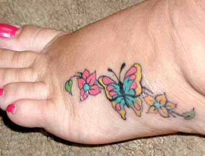 Butterfly Tattoo Designs For Feet