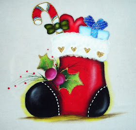 pintura em tecido motivo natalino pano de prato