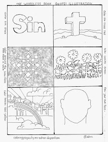 Printable wordless book picture for Gospel lesson