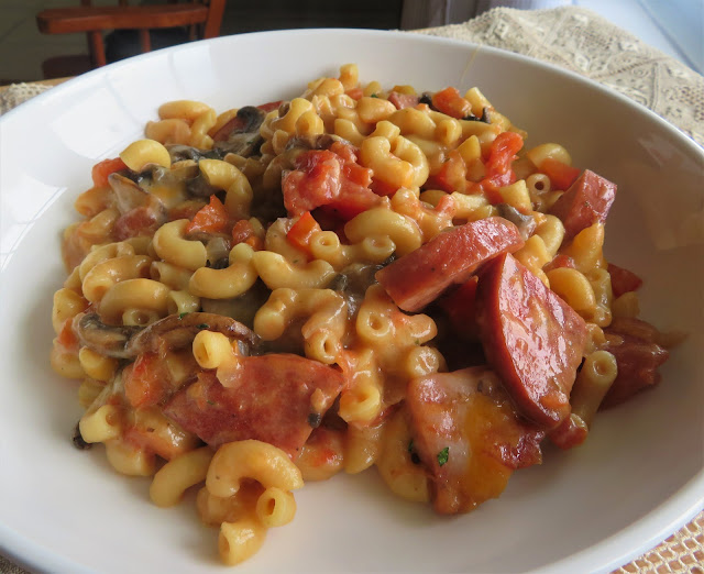 One Pan Cheesy Sausage Pasta