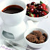 warm, nutty chocolate fondue