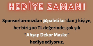 Ahşap Dekor Maske Hediye