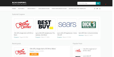 Blog Coupon Blogger Template