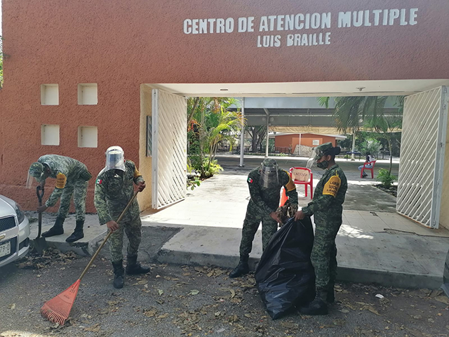 Estas actividades fueron llevadas a cabo en coordinación con las autoridades educativas y la asociación de padres de familia de citado plantel educativo