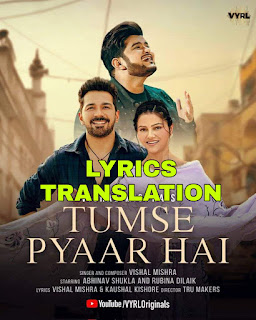 Tumse Pyaar Hai Lyrics in English | With Translation | - Vishal Mishra