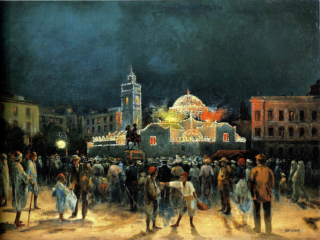 Fête du 14 juillet sur la place du Gouvernement d′Alger par Jean Viollier