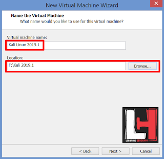 kali linux vmware image install