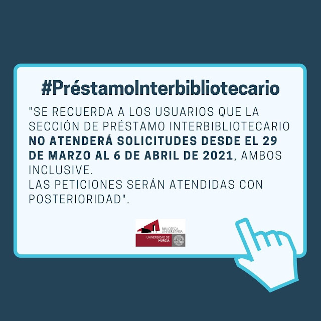 Préstamo interbibliotecario BUMU informa