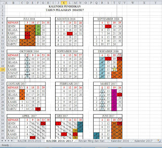 Kalender Pendidikan TA 2016/2017