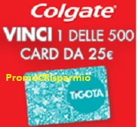 Logo Colgate: acquista 2 prodotti e vinci 500 card Tigotà da 25€! Leggi il regolamento