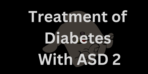 A banner with treatment of diabetes with ADS 2