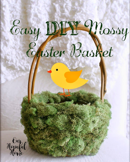 moss covered grapevine easter basket