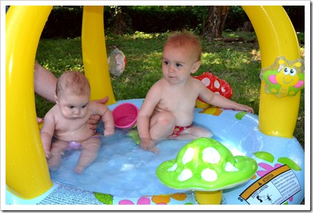 Pool time, baby!