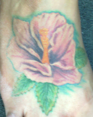 Nicole's Hibiscus Tattoo