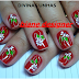 unhas decoradas com flores