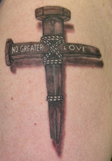 Wooden Cross Tattoo Design