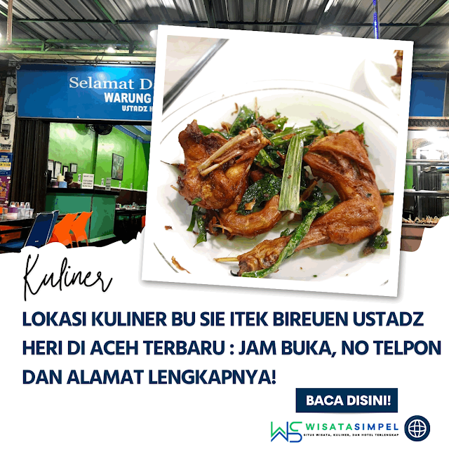 Lokasi Kuliner Bu Sie Itek Bireuen Ustadz Heri di Aceh Terbaru www.simplenews.me