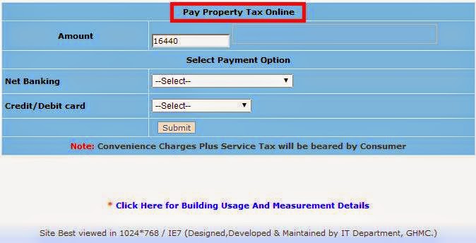 GHMC Property Tax Payment