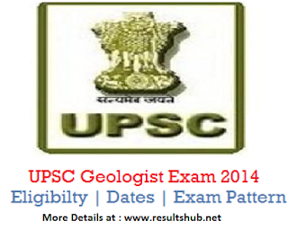 Geologists Examination 2014 UPSC Paper Pattern