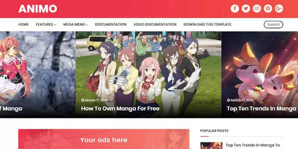Animo Blogger Template