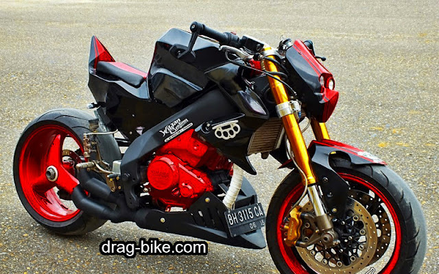 Foto Gambar Motor Modifikasi Vixion Street Fighter Monster Terbarik