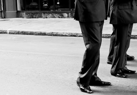 Black And White Businessman Man Suit